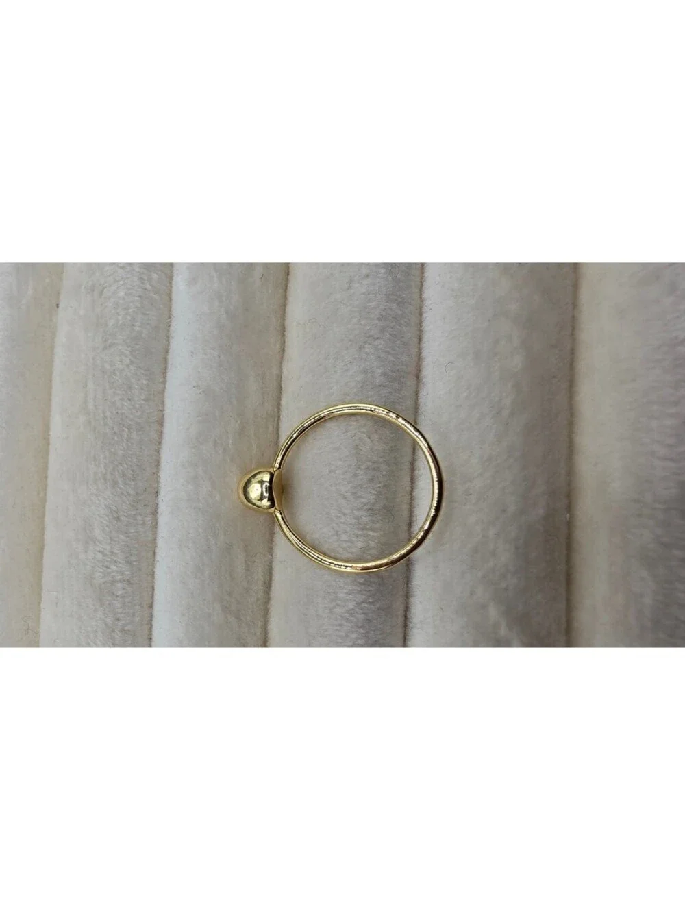 18k Gold Plated Small Skull Ring Size 7 Gothic Minimalist
